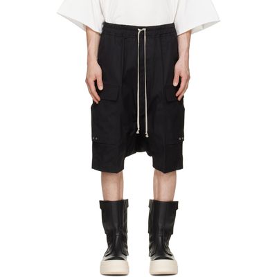 Rick Owens Rick Owens Black Tower Pods Cargo Shorts