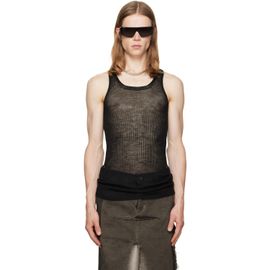 Rick Owens Rick Owens Black Tower Pony Tank Top