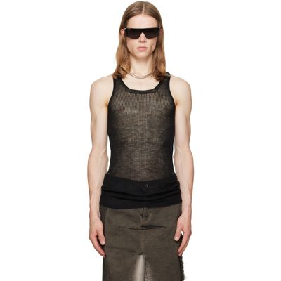 Rick Owens Rick Owens Black Tower Pony Tank Top