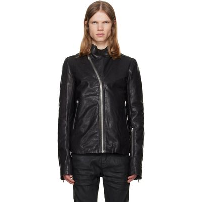 Rick Owens Rick Owens Black Tower Release Leather Jacket