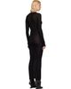 Rick Owens Rick Owens Black Tower Rib LS Midi Dress - 3