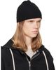 Rick Owens Rick Owens Black Tower Ribbed Beanie - 2