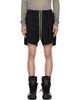 Rick Owens Rick Owens Black Tower Rick S Boxers Suede Shorts - 1