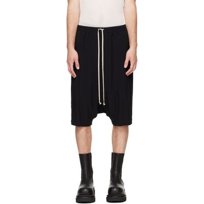 Rick Owens Rick Owens Black Tower Ricks Pods Shorts
