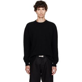 Rick Owens Rick Owens Black Tower Round Neck Sweater