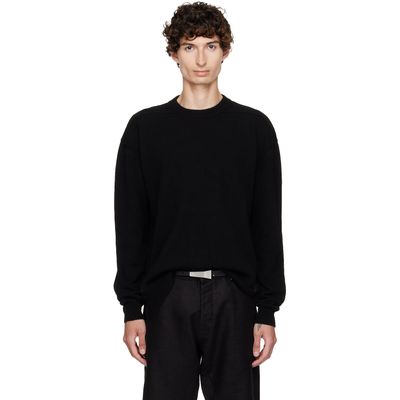 Rick Owens Rick Owens Black Tower Round Neck Sweater