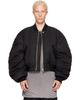 Rick Owens Rick Owens Black Tower Secchia Down Flight Jacket - 1
