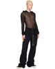 Rick Owens Rick Owens Black Tower Sheer Hoodie - 4