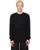 Rick Owens Rick Owens Black Tower Short Crewneck LS T-shirt - 1