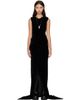 Rick Owens Rick Owens Black Tower Strutter Maxi Dress - 1