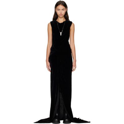 Rick Owens Rick Owens Black Tower Strutter Maxi Dress
