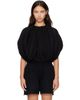 Rick Owens Rick Owens Black Tower Temple Bubble Cropped Sweater - 1