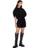 Rick Owens Rick Owens Black Tower Temple Bubble Cropped Sweater - 4