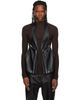 Rick Owens Rick Owens Black Tower Temple Leather Vest - 1