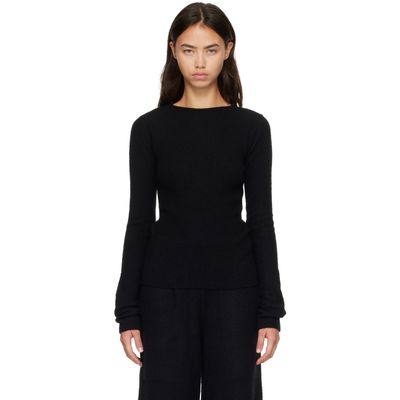 Rick Owens Rick Owens Black Tower Tight LS Sweater