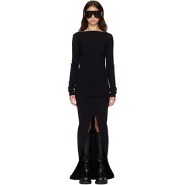 Rick Owens Rick Owens Black Tower Tight Maxi Dress