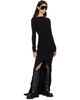 Rick Owens Rick Owens Black Tower Tight Maxi Dress - 4