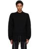 Rick Owens Rick Owens Black Tower Tommy Reversible Sweater - 1