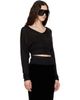 Rick Owens Rick Owens Black Tower V Cropped Sweater - 2