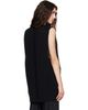 Rick Owens Rick Owens Black Tower Wool Knit V Neck Vest - 3