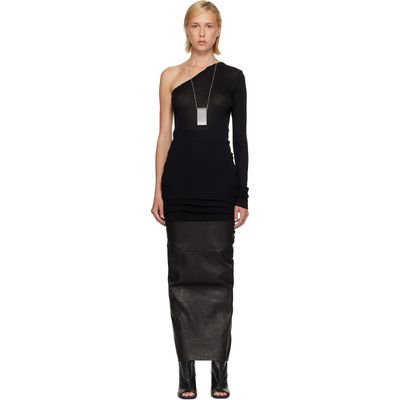 Rick Owens Rick Owens Black Tower Ziggy Minidress