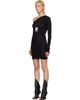 Rick Owens Rick Owens Black Tower Ziggy Minidress - 4