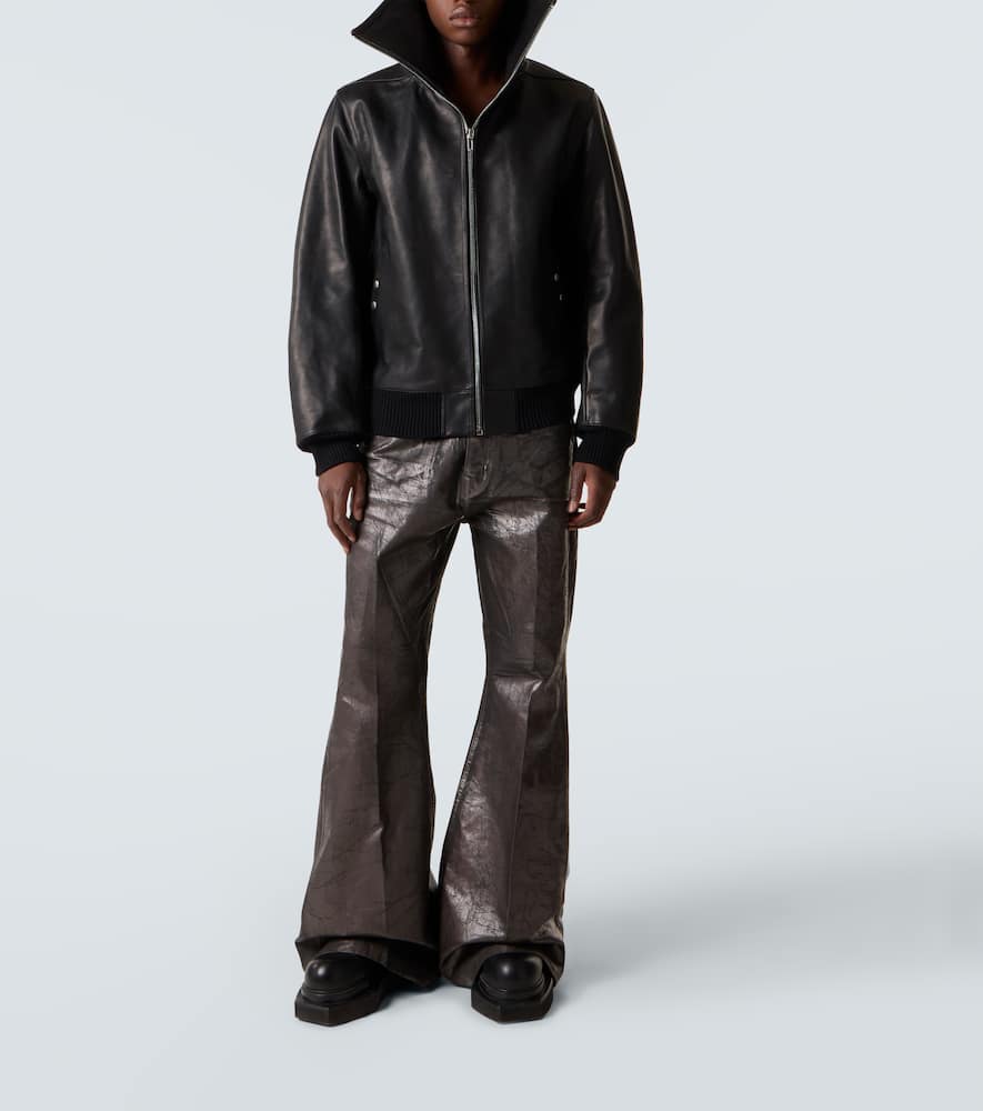 Rick Owens - Blixa Dracucollar leather jacket