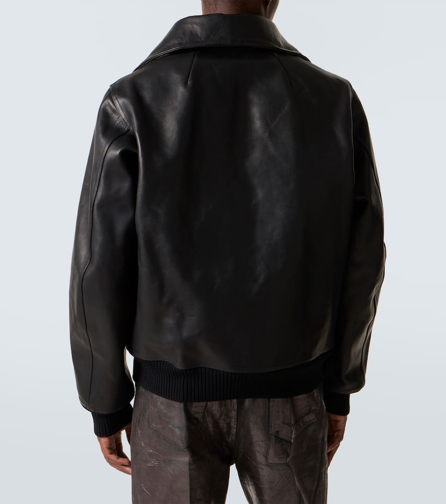 Rick Owens - Blixa Dracucollar leather jacket