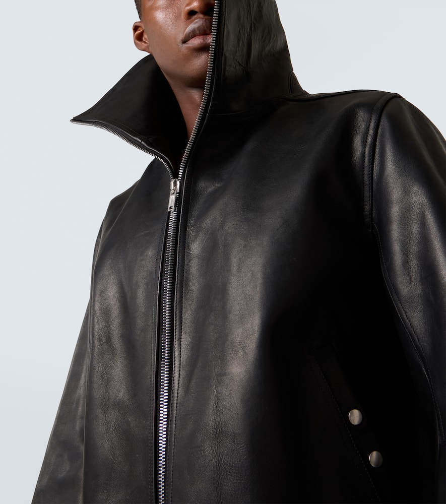Rick Owens - Blixa Dracucollar leather jacket