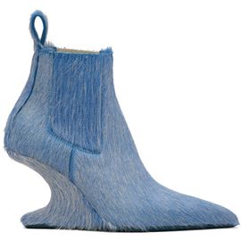 Rick Owens Rick Owens Blue Cantilever 8 Sharp Ankle Boots