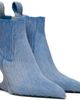 Rick Owens Rick Owens Blue Cantilever 8 Sharp Ankle Boots - 4