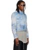 Rick Owens Rick Owens Blue Tower Alice Leather Jacket - 2