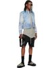 Rick Owens Rick Owens Blue Tower Alice Leather Jacket - 4