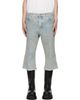Rick Owens Rick Owens Blue Tower Bolan Cutoff Jeans - 1