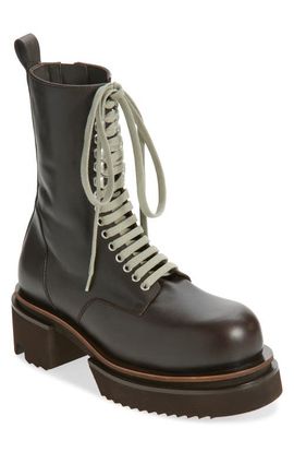 Rick Owens Rick Owens Bogun Platform Lace-Up Boot