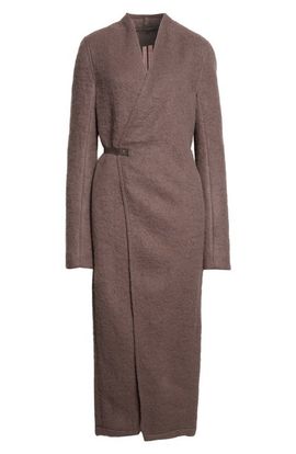 Rick Owens Rick Owens Boiled Alpaca & Wool Blend Lab Coat