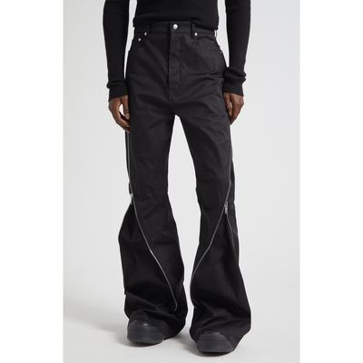 Rick Owens Rick Owens Bolan Banana Zip Raw Hem Jeans