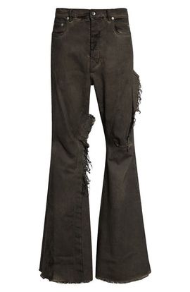 Rick Owens Rick Owens Bolan Distressed Bootcut Jeans