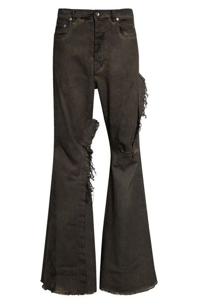 Rick Owens Rick Owens Bolan Distressed Bootcut Jeans
