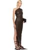 Rick Owens Rick Owens Brown Athena Leather Maxi Dress - 2