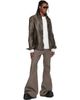 Rick Owens Rick Owens Brown Buttoned Brad Leather Jacket - 4