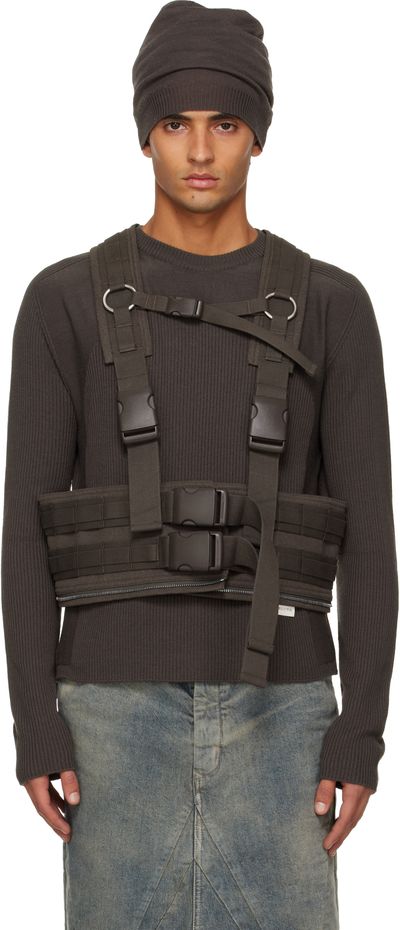 Rick Owens Rick Owens Brown Concordians Harness Vest