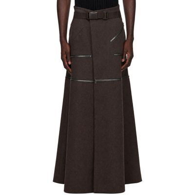 Rick Owens Rick Owens Brown Concordians Odetta Skirt
