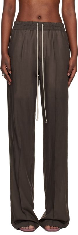 Rick Owens Rick Owens Brown Temple Dietrich Drawstring Lounge Pants