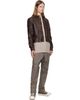 Rick Owens Rick Owens Brown Tower Alice Leather Jacket - 4