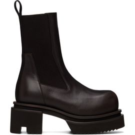 Rick Owens Rick Owens Brown Tower Beatle Bogun Boots