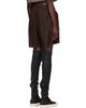 Rick Owens Rick Owens Brown Tower Boxers Leather Shorts - 3