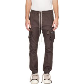 Rick Owens Rick Owens Brown Tower Heavy Cotton Poplin Mastodon Cargo Pants