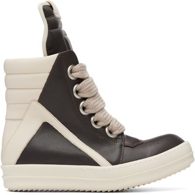 Rick Owens Rick Owens Brown Tower Jumbolace Geobasket Sneakers