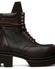 Rick Owens Rick Owens Brown Tower Low Army Bogun Boots - 1